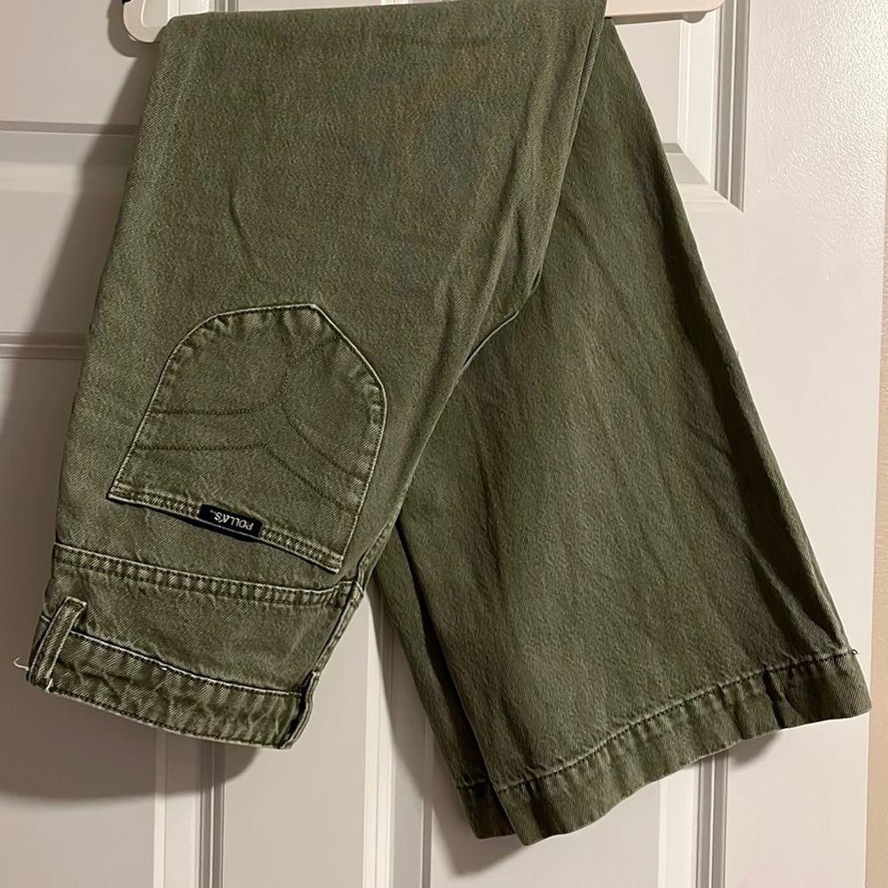 ROLLA'S Olive Green Flare & Wide Leg Jeans